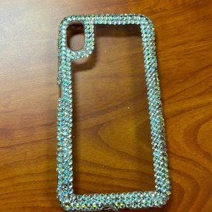Phone case with the rhinestones